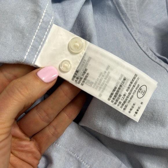 Abercrombie & Fitch Blue Casual Button Down Shirt - Picture 7 of 7